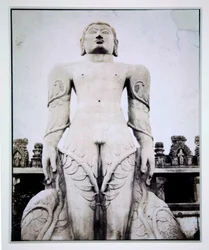 Statue monolithique de Gommateshvara, Stravana Belgola, vers 1855